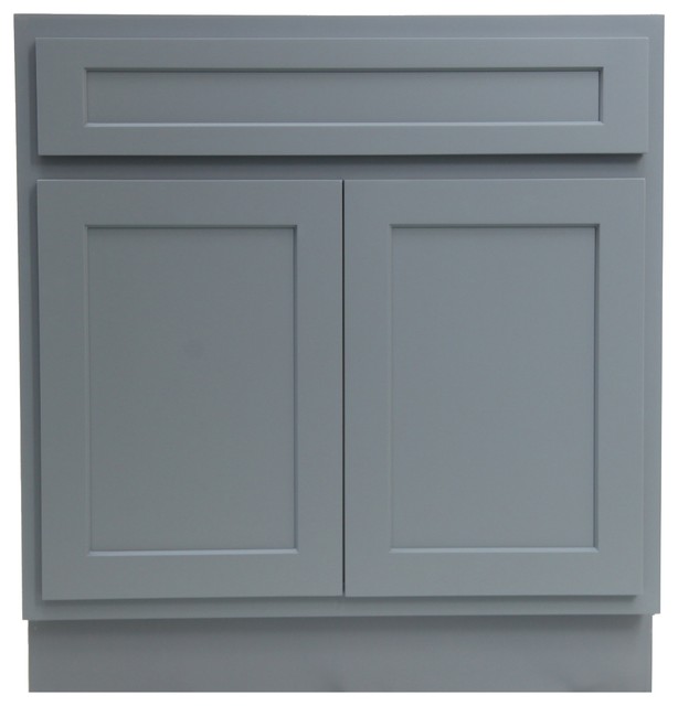Vanity Art Base Cabinet Gray No Top 24