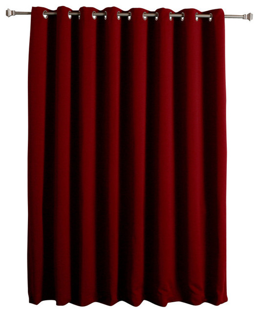 Thermal Blackout Curtain With Wide Width Grommet Top 100 X108