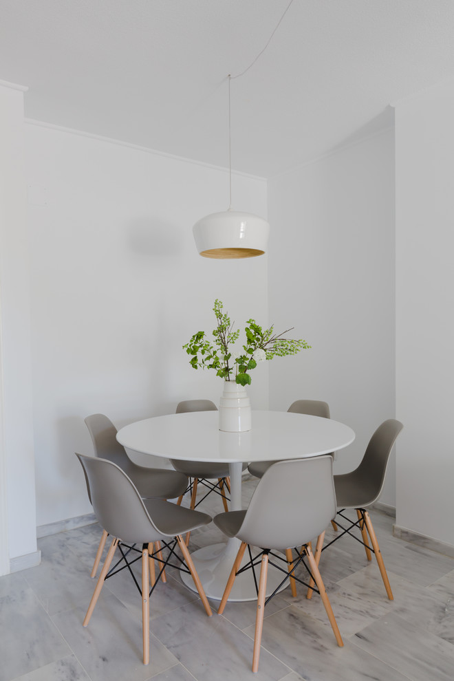 Design ideas for a mediterranean dining room in Malaga.