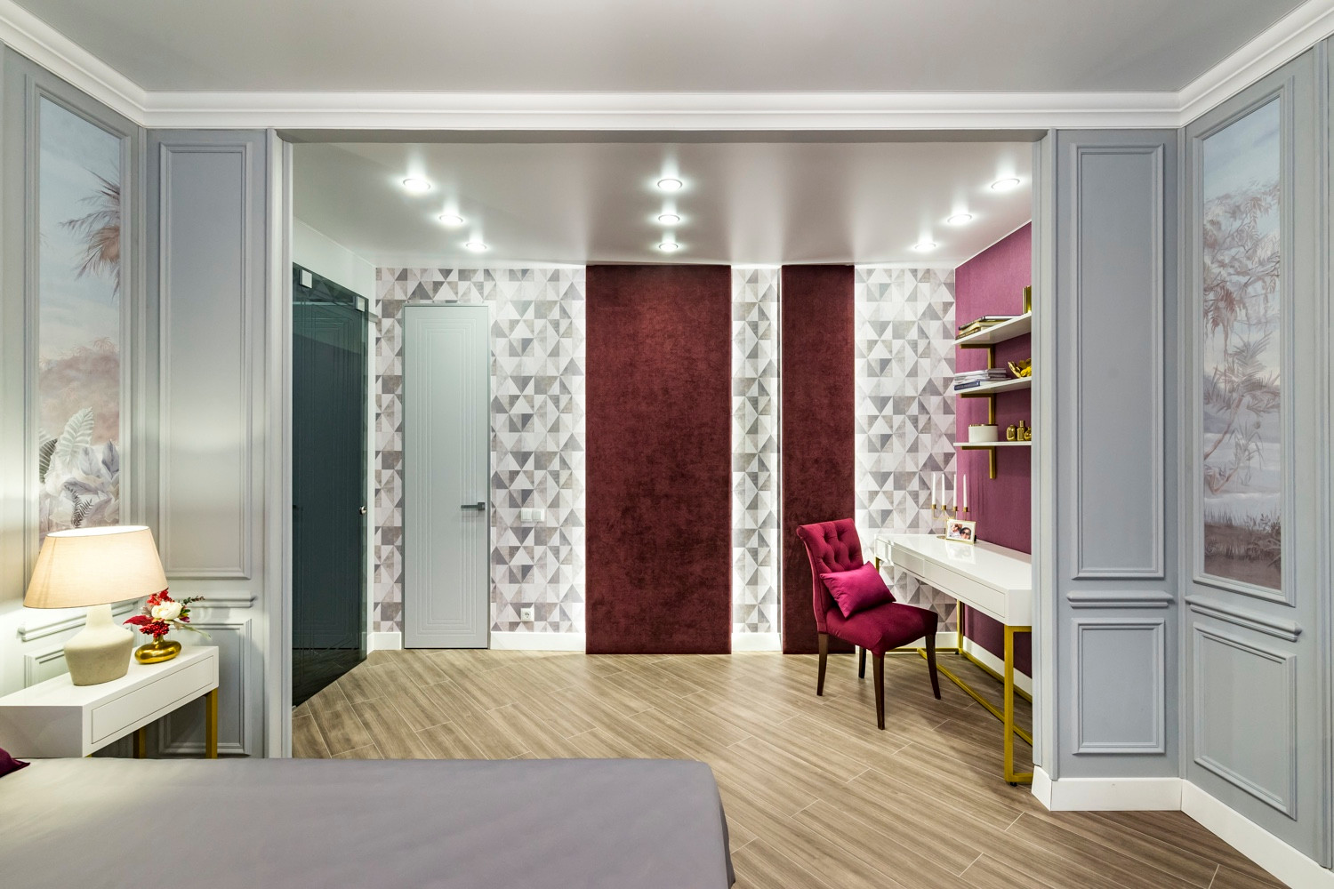 Золотистый портвейн на берегу озера