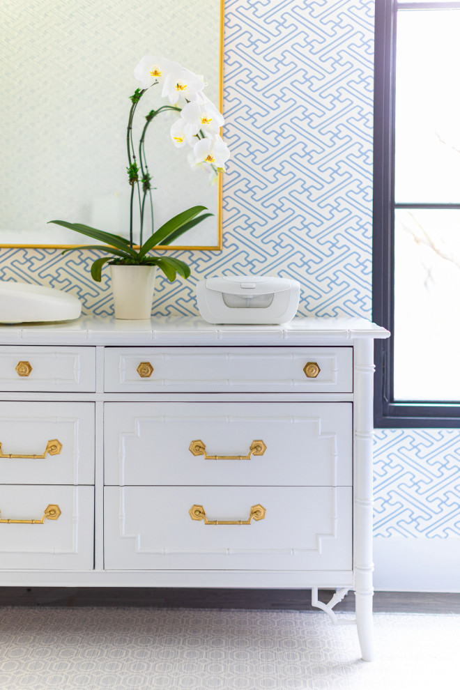 Baby Boy Nursery - Vintage Refinished Bamboo Dresser