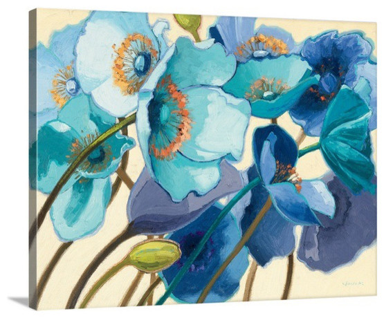 Le Pavots Bleu wall art from Great BIG Canvas, by Shirley Novak
