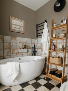 Дизайн ванной комнаты и раскладка плитки