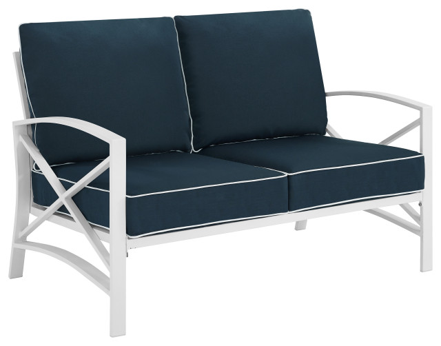 Kaplan Loveseat Contemporary Outdoor Loveseats by Crosley