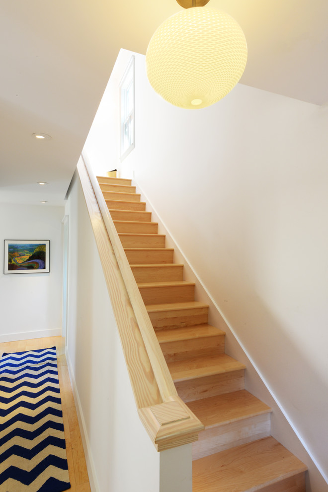This is an example of a scandinavian staircase in Boston.