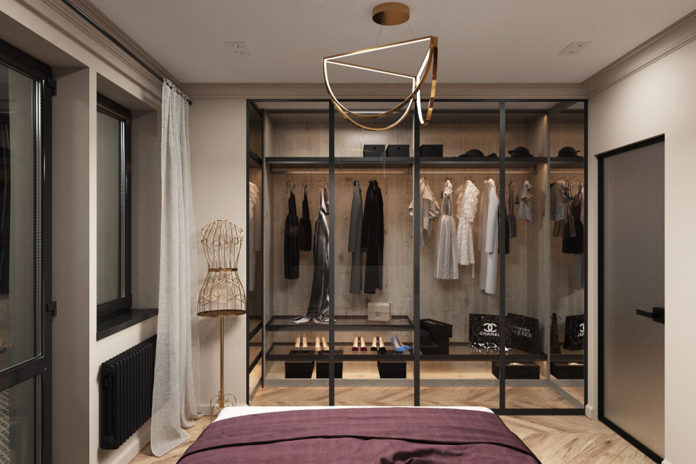 Визуализации спальной и ванной комнат.