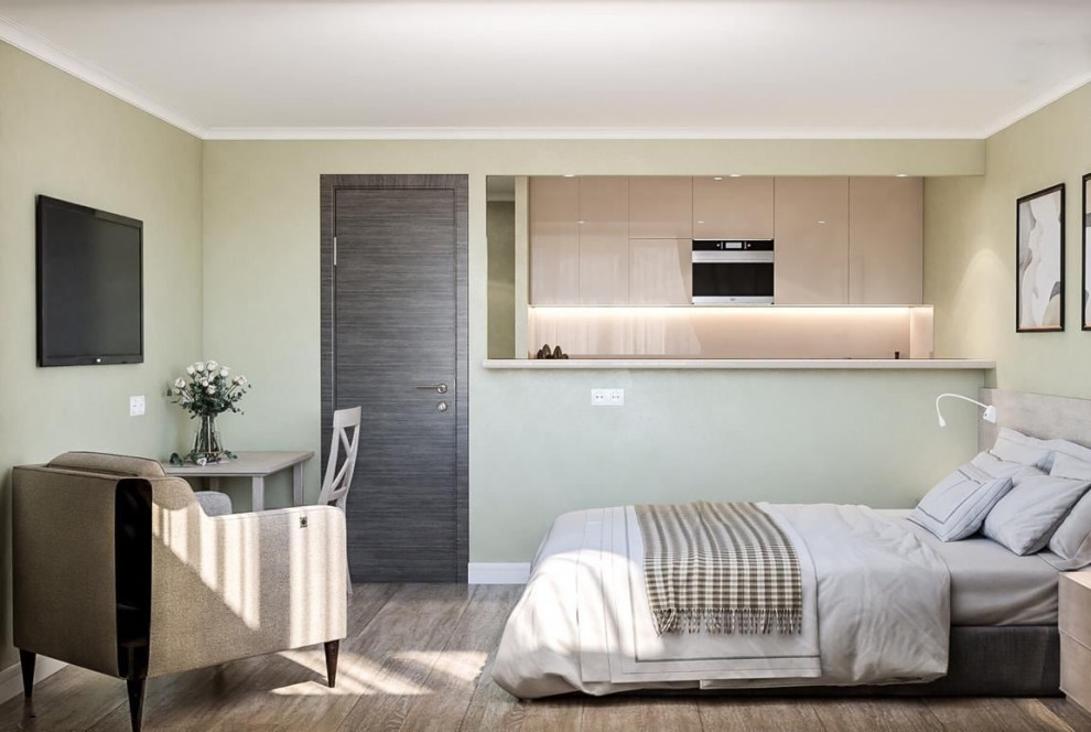 Малогабаритная студия с зонированием