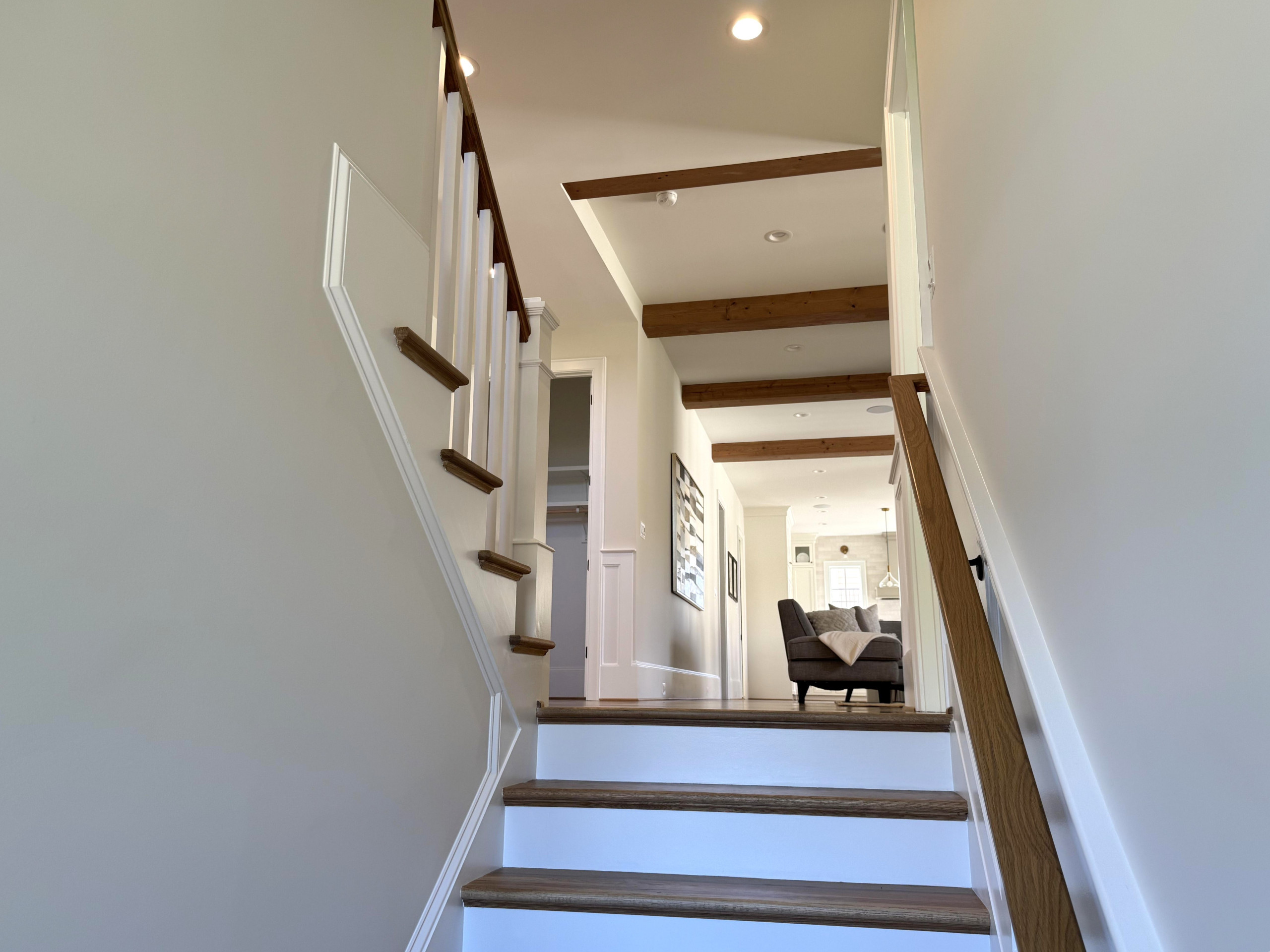 141_Timeless U Shaped Stair with Traditional Box Newels, Arlington, VA 22207