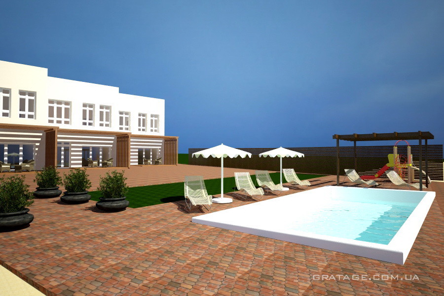 Ландшафт таунхаус