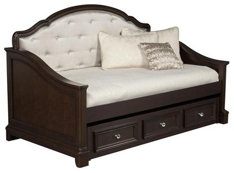 Samuel Lawrence - Girls Glam Twin Daybed with Trundle in Dark Cherry - 8688-801R