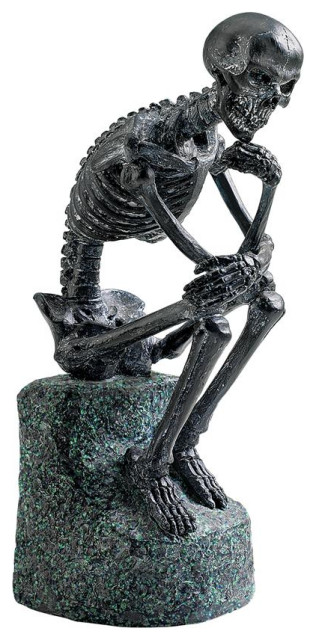 Design Toscano Skeleton Thinker Statue