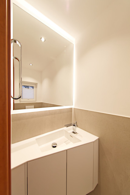 Modernisierung eines G&auml;ste WC's modern-toalett