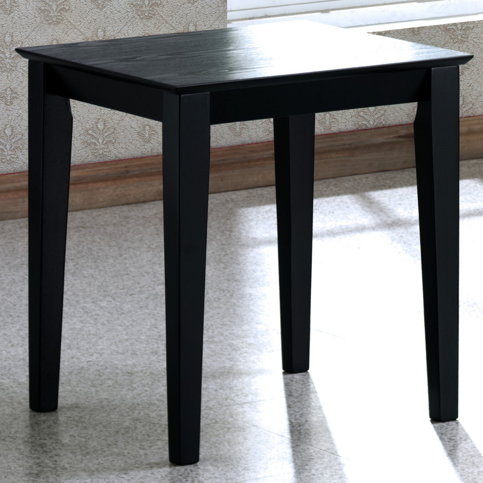 End Table in Black Grain Veneer