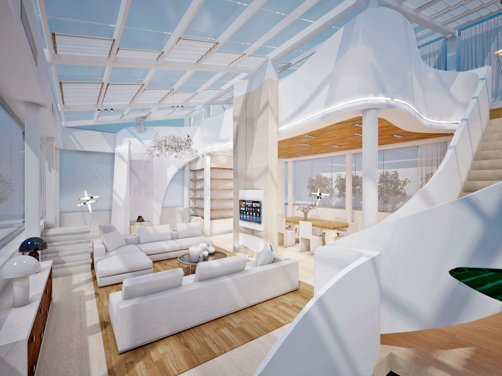 Проект 79 - Интерьер двухуровневой квартиры (10 вариант)