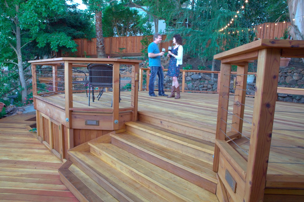 Design ideas for an arts and crafts deck in Other.