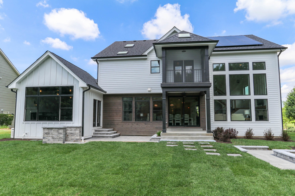 Parker IV Model Home Stewart Ridge Plainfield, IL Farmhouse Chicago by DJK Custom Homes