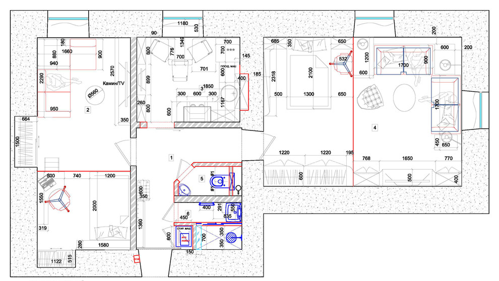 Двухярусная квартира в  Старом Петергофе