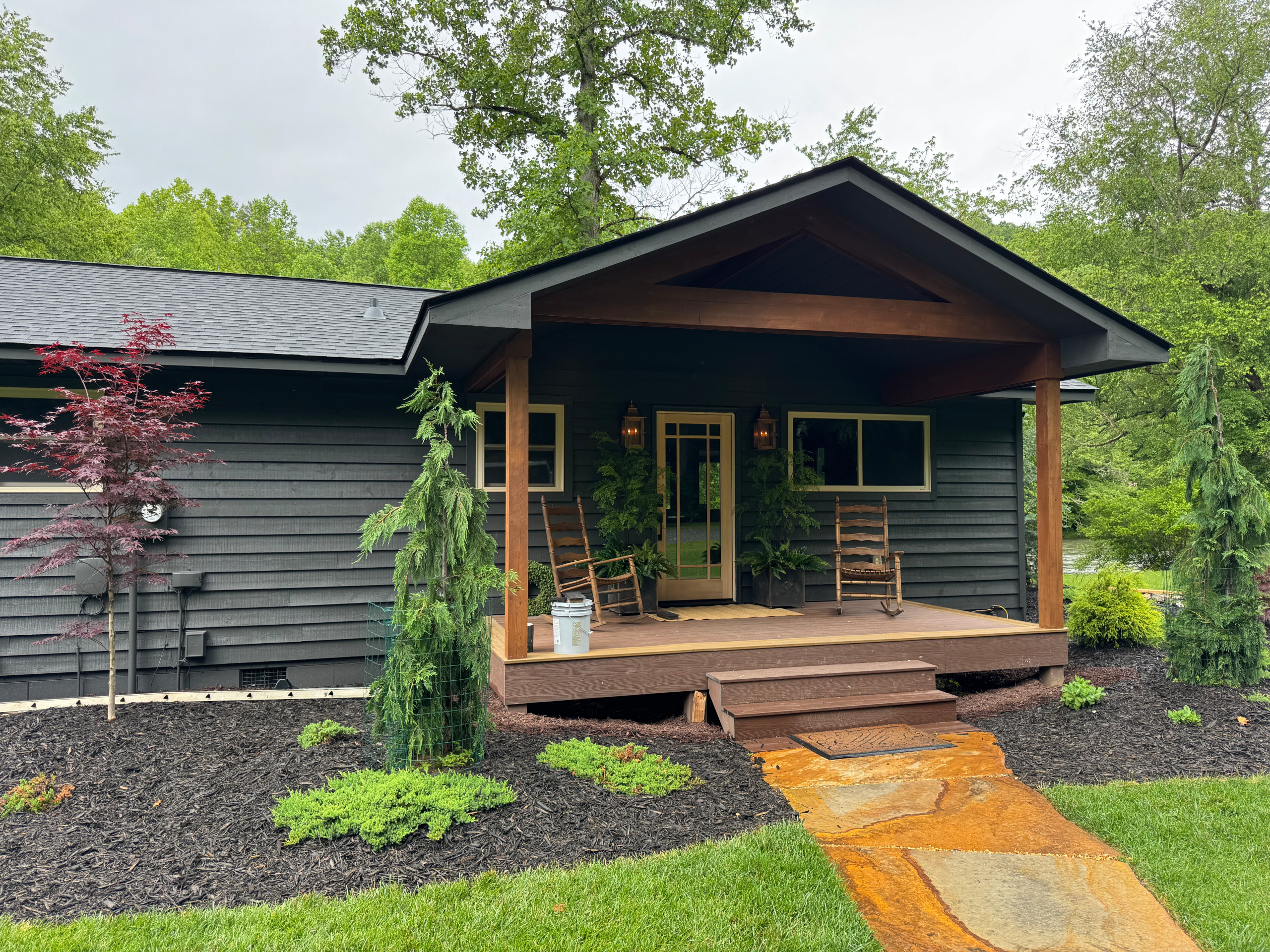 Modern Mountain Porch Addition & Exterior Facelift