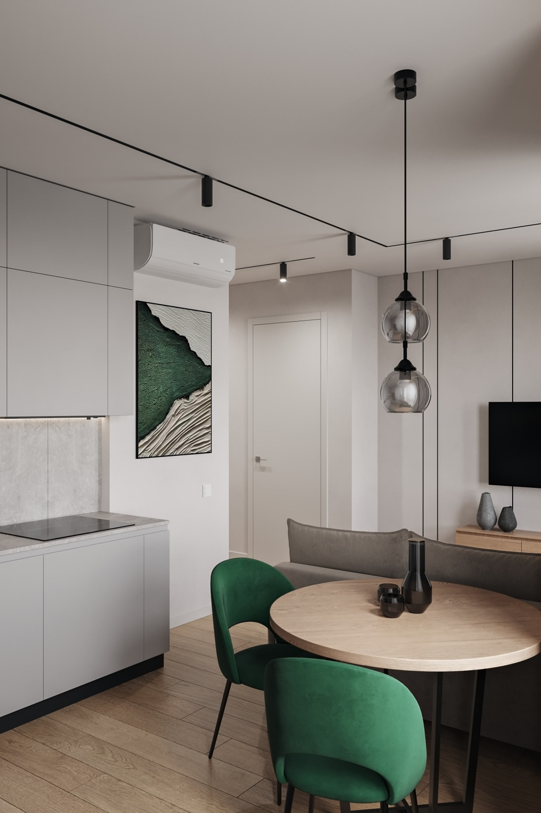 Дизайн интерьера квартиры в современном стиле в ЖК Селигер Сити, Москва