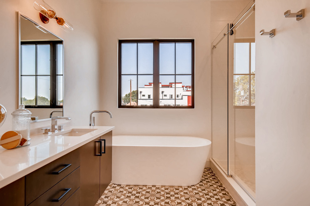 Inspiration for a transitional bathroom remodel in Denver