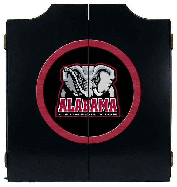 Alabama Crimson Tide Dart Board Cabinet And Bristle Alabama Crimson Tide Dart Board Cabinet And Bristle Contemporary Darts Dartboards By Team Sports