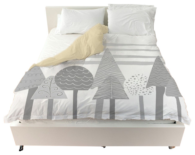 Oliver Gal Scandinavian Tree Tops Duvet Cover Contemporary Oliver Gal Scandinavian Tree Tops Duvet Cover Contemporary Covers And Sets By The Artist Co