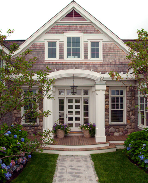 Nantucket Residence Front Entry Beach Style Exterior Boston by
