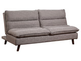 Lexicon Mackay Upholstered Click Clack Convertible Sofa in Brown