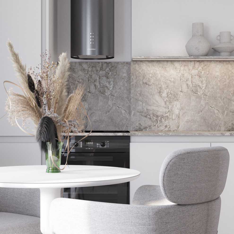 Дизайн  интерьера студии ЖК Аквамарин