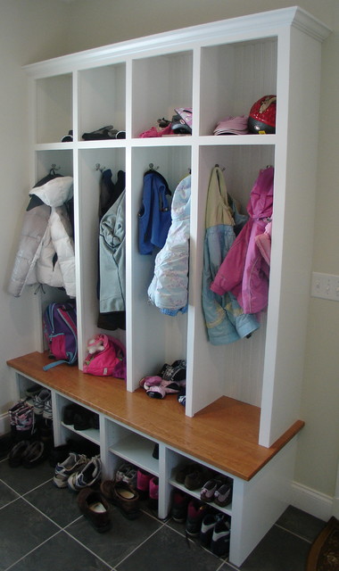 Mudroom Storage With Bench Entry Portland Maine By
