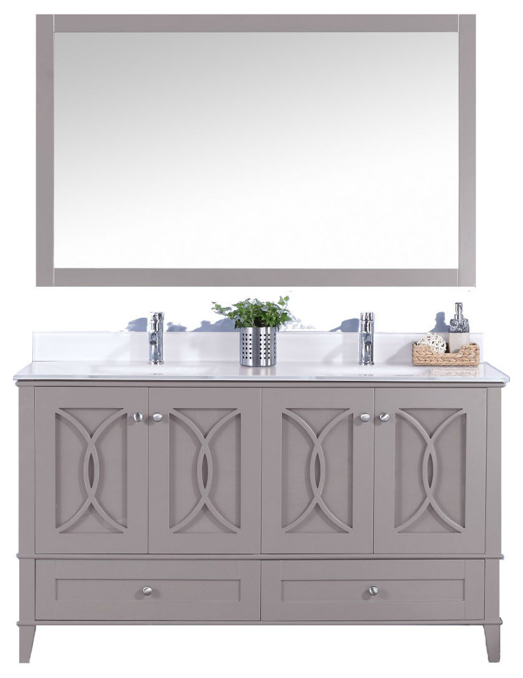 Legion Furniture WT7460GW Sink Vanity In Gray Transitional