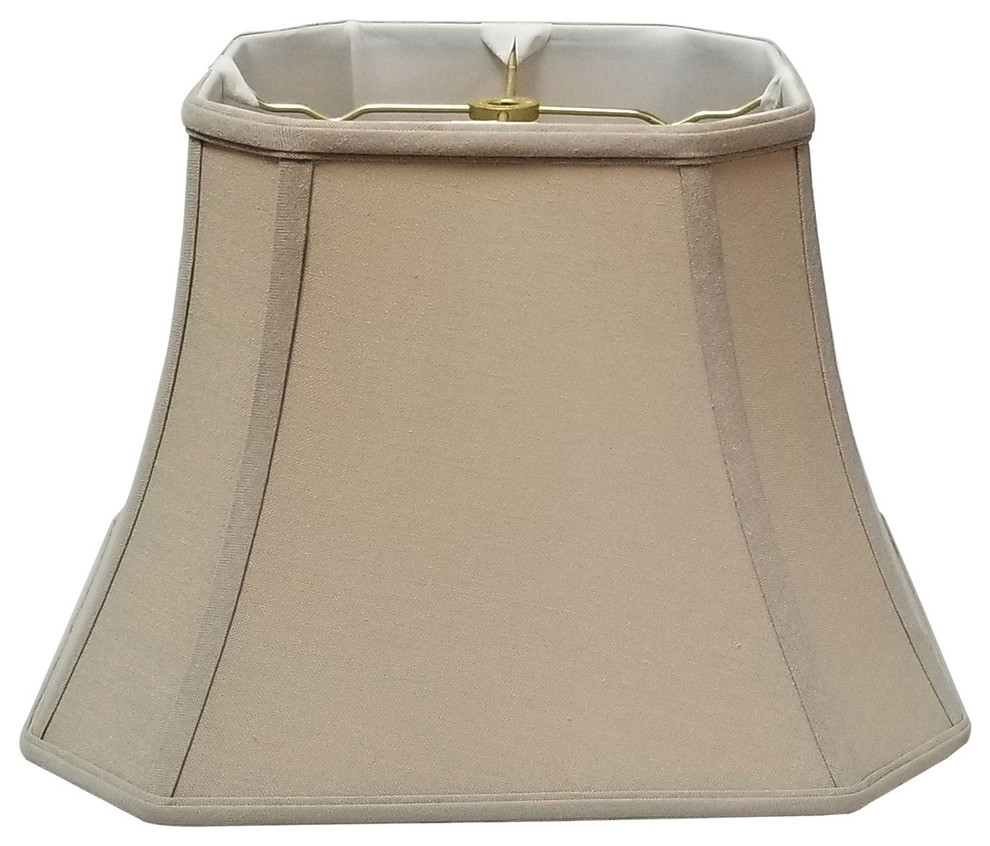 Royal Designs Square Cut Corner Bell Lamp Shade, 8x14x9.5