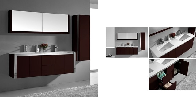 Pistoia Modern Bathroom Vanity Set 58.8"
