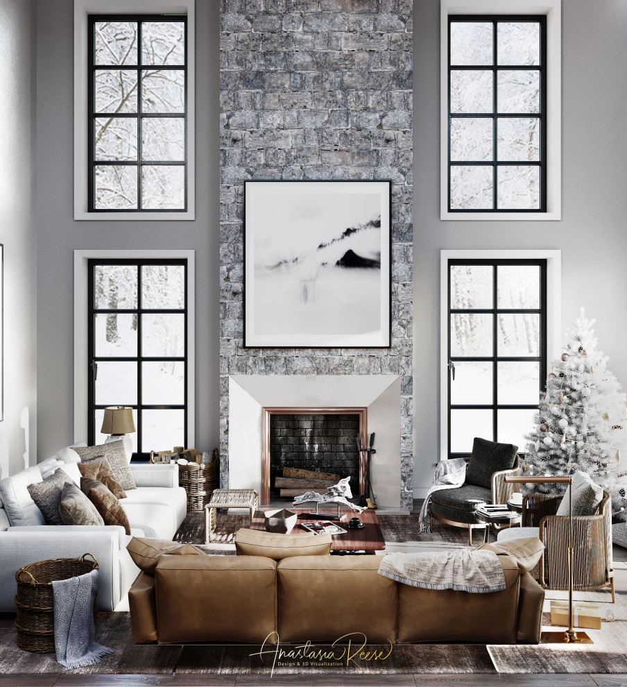 Дизайн проект дома "Рождественское утро"