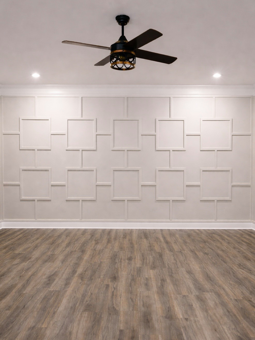 Kernersville, NC - Geometric Panel Accent Wall