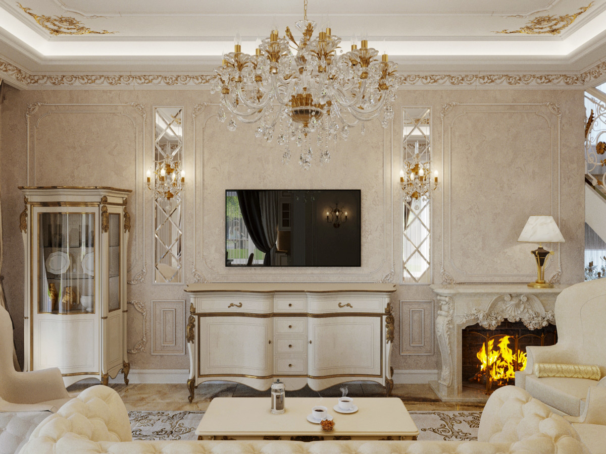 Дизайн интерьера загородного дома в классическом стиле