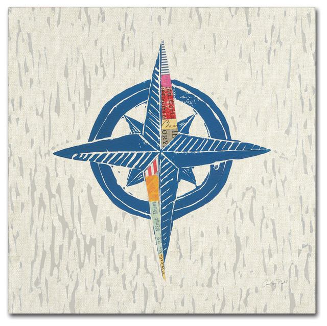 Global Gallery Courtney Prahl Nautical Collage II Canvas Artwork 30 x 30