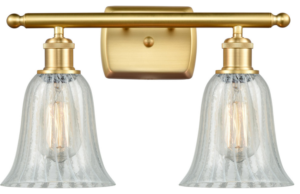 Ballston Hanover 2 Light Bathroom Vanity Light in Satin Gold ...