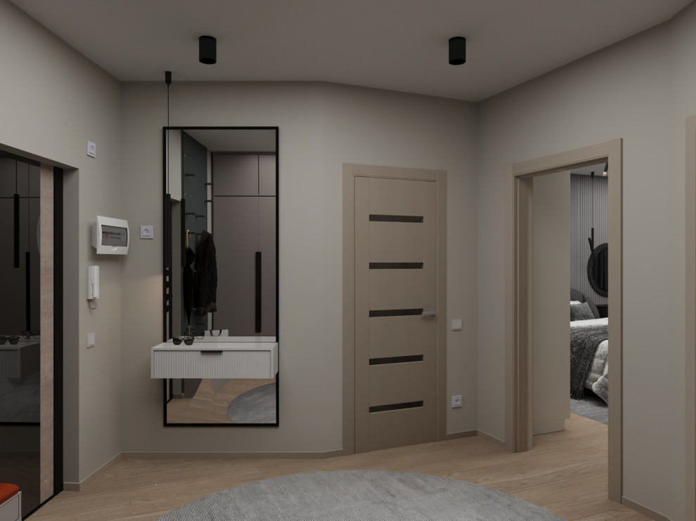 Визуализация дизайн проекта квартиры для студента