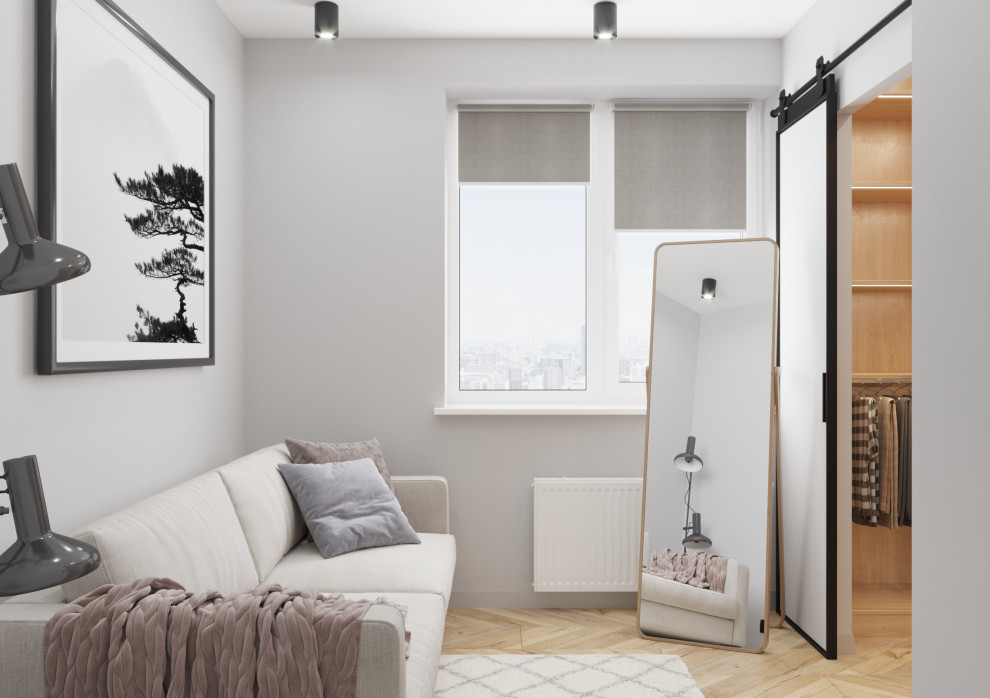 Дизайн гардеробной комнаты в стиле лофт