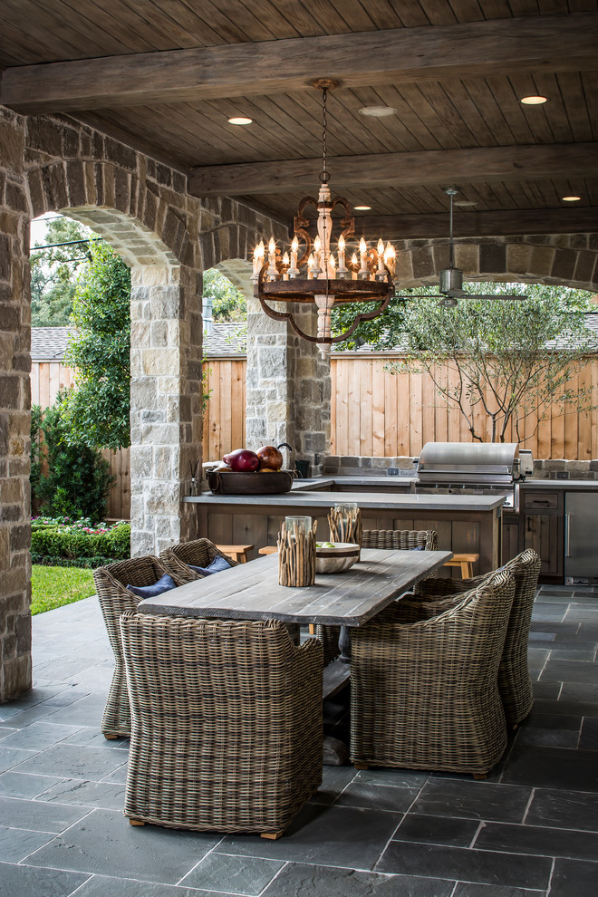 Example of a classic patio design in Houston