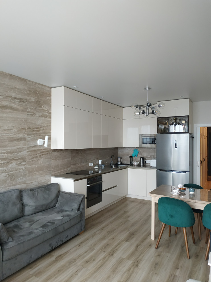 Экостиль с подвесным креслом