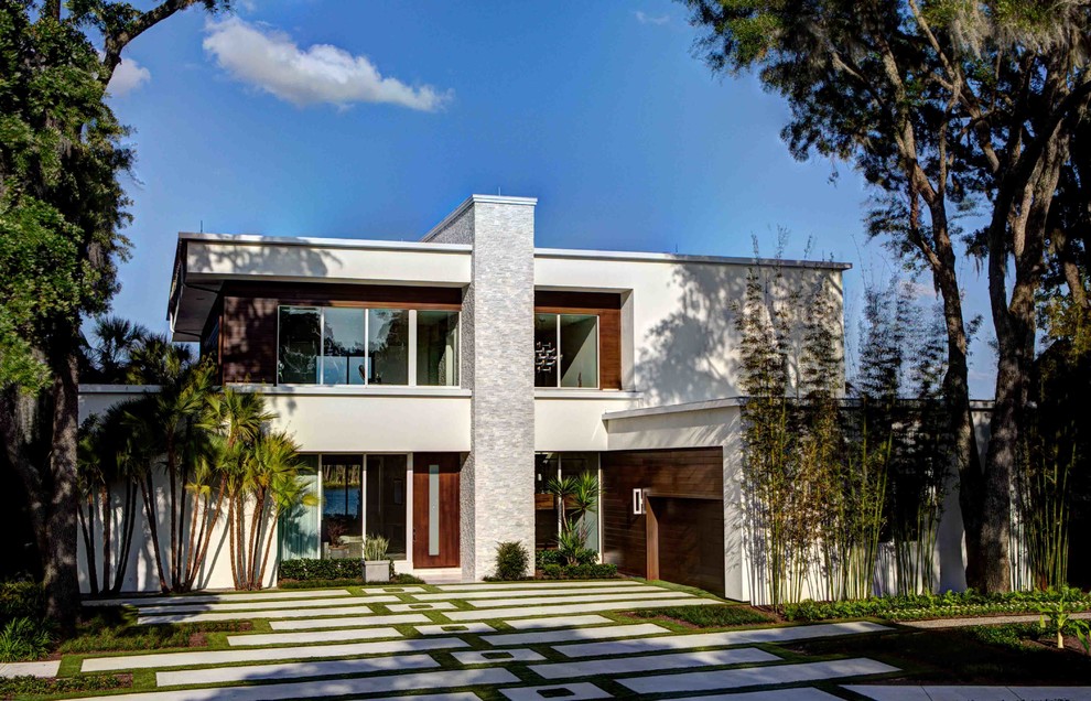 Design ideas for a contemporary exterior in Orlando.