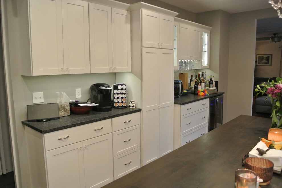 Inspiration for a transitional kitchen remodel in Boston