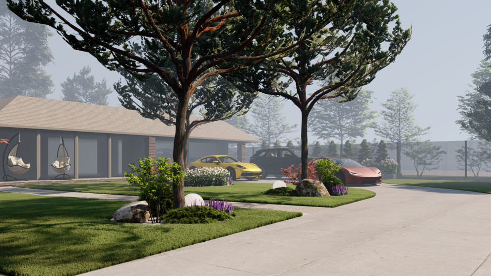 Композиция у парковки