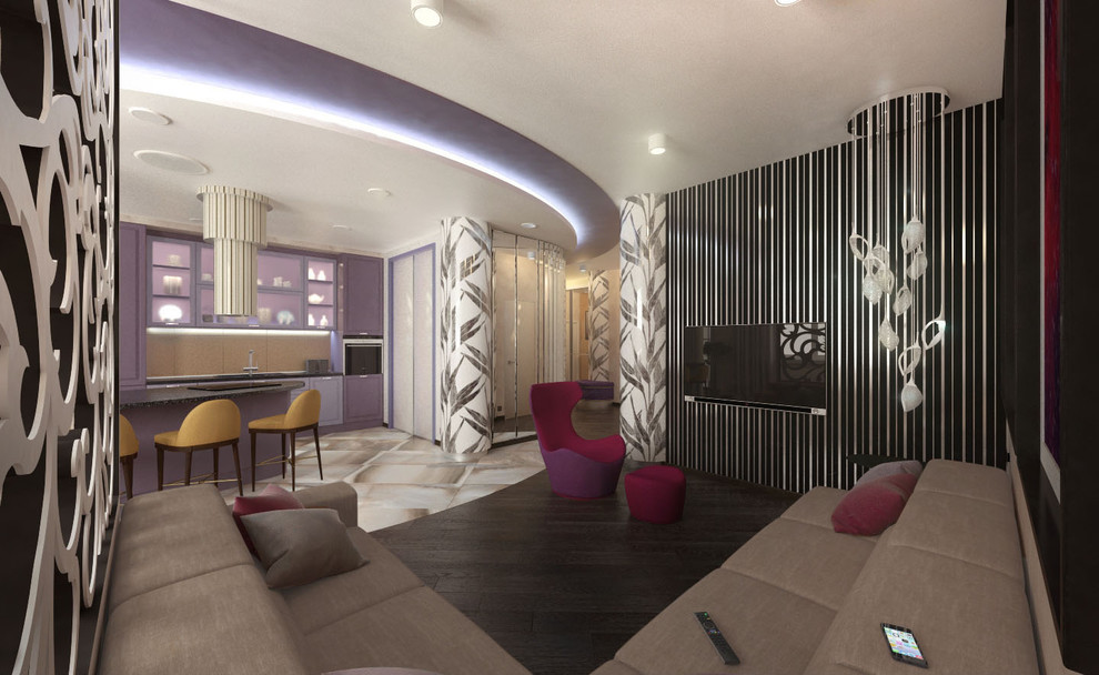 "Космическое Ар Деко". интерьер квартиры