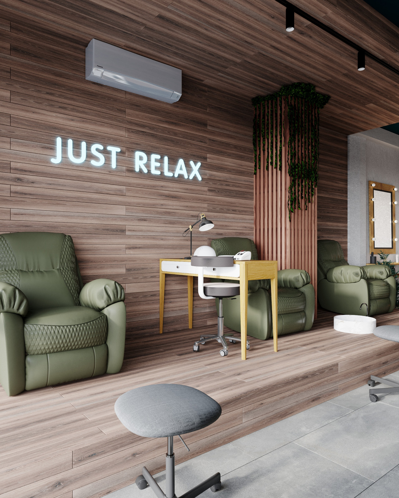 Коммерция. Салон красоты KUTIKULA 105 м². Проект разработан за 1 неделю