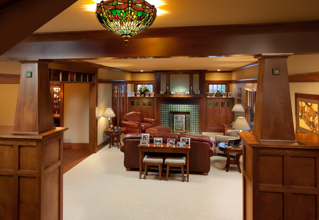 Craftsman Home Craftsman Family Room Columbus by