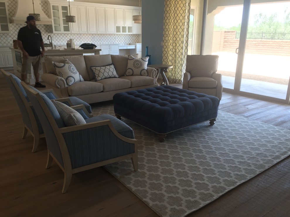 Inspiration for a transitional home design remodel in Phoenix