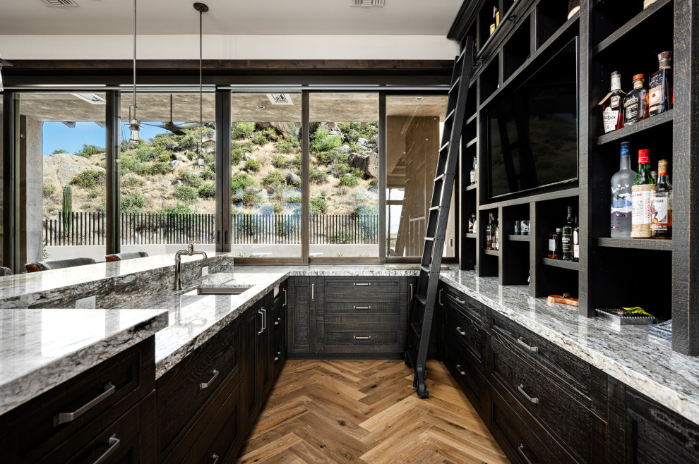 Pinnacle Canyon Contemporary - Southwestern - Home Bar - Phoenix - by ...